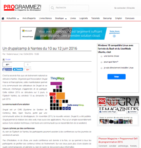 Capture Article Programmez